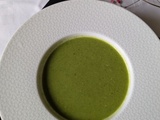 Soupe de fanes de radis et petits pois au thermomix