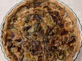 Tarte poireau champignons