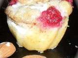 Muffin framboise crème de frangipane et yaourt