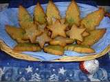 Biscuits a la noix de muscade( Sapin & étoiles) Pour Noël