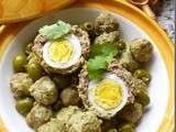 Tajine a la viande hachée et olives vertes ( Kefta b’Zitoune plat algérien)