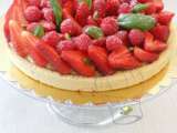 Tarte Fraise Basilic Citron Vert