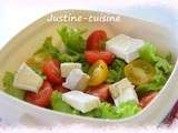 Salade aux tomates cerises et Caprice des Dieux