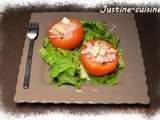 Tomates froides farcies au Jambon et Caprice des Dieux
