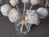 Cakes pops au chocolat blanc