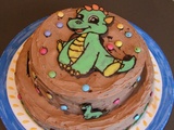Gâteau anniversaire de Lydie 7 ans et 4 ans Robin