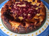 Gâteau au Fromage Blanc et prunes rouges