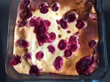 Gâteau petits suisses et framboises