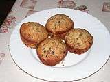 Muffins aux poires et pépites de chocolat