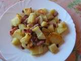 Patates grillées aux lardons