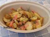 Salade de pomme de terre primeur au saumon fumé