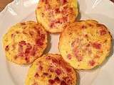 Quiches sans pate jambon fromage
