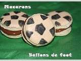 Macarons ballons de foot