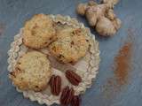 Cookies aux 4 Epices, Gingembre Frais et Noix de Pécan