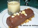 Bûchette au chocolat et palets Breton