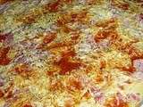 Pizza pâte liquide jambon fromage