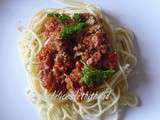 Spaguettis sauce au thon