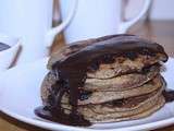 Pancakes au café et pépites de chocolat