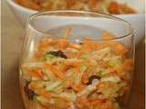 Salade de carottes râpées et pomme