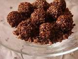 Truffes au chocolat et abricots secs