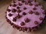 Gâteau rose au chocolat