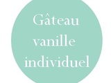 Gâteau à la vanille individuel extra moelleux