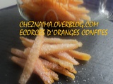 Ecorces d'oranges confites home made