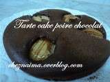 Tarte cake poire-chocolat