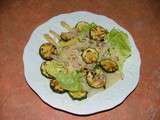 Salade de courgettes grillées et asperges