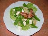 Salade de pois gourmands et asperges