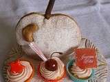 Encore des idées de cupcakes pour les fêtes : Cup cake aux griottines
