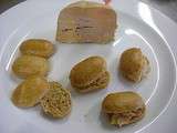 Petites navettes en pain d'épices au foie gras