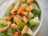 Salade de crevettes au pamplemousse chinois