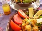 Salade de poulet grillé au curry