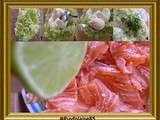 Panier de saumon au concombre et Raifort d'Alsace