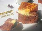Brownie cheescake, brownie marbré au cheesecake facile