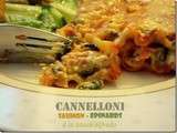 Cannelloni au saumon et épinards