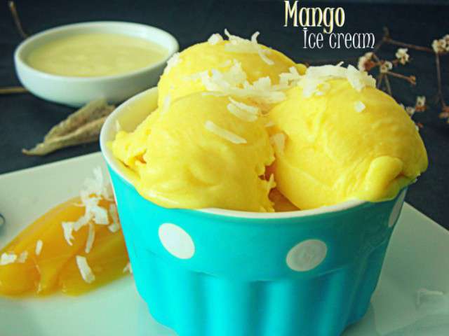 Glace à la mangue (+ version sans sorbetière) - healthyfood_creation
