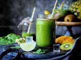 Green smoothie : épinards, kiwi (la meilleure recette)