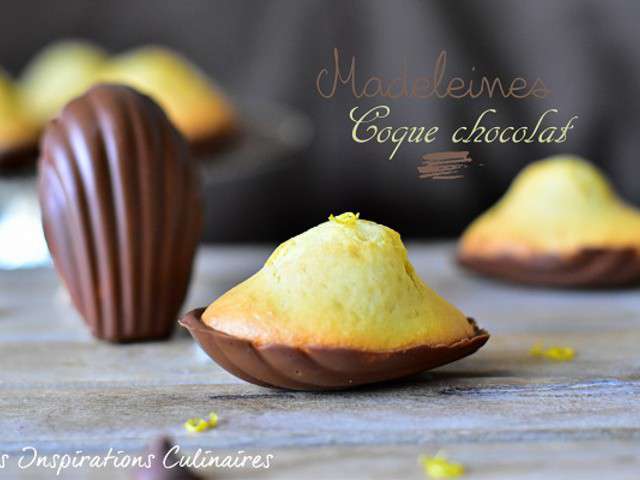 Madeleines coque en chocolat