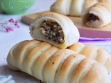 Pains moelleux farcis à la viande hachée