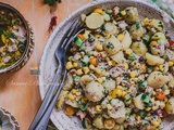 Salade de thon et pomme de terre et sa vinaigrette au yaourt grec
