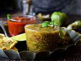 Salsa Verde mexicaine, sauce verte aux tomatillos