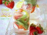 Soda aux fraises citron et menthe