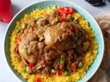 Couscous au poulet fumé à la sénégalaise