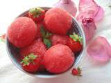 Çilekli Dondurma - Sorbet à la fraise - 1001 délices de Houria