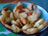 Tempuras crevettes-tempuras poivrons