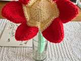 Fleur amigurumi au crochet