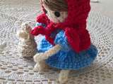 Petit chaperon rouge au crochet, aigurumi scarlette