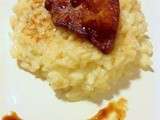 “Je, tu, il, elle, nous cuisinons le canard” : le risotto et son escalope de foie gras poêlé au jus de rôti de Zaïna